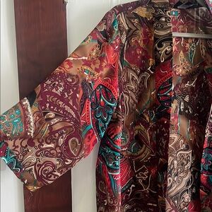 Colorful Paisley Kimono Cardigan